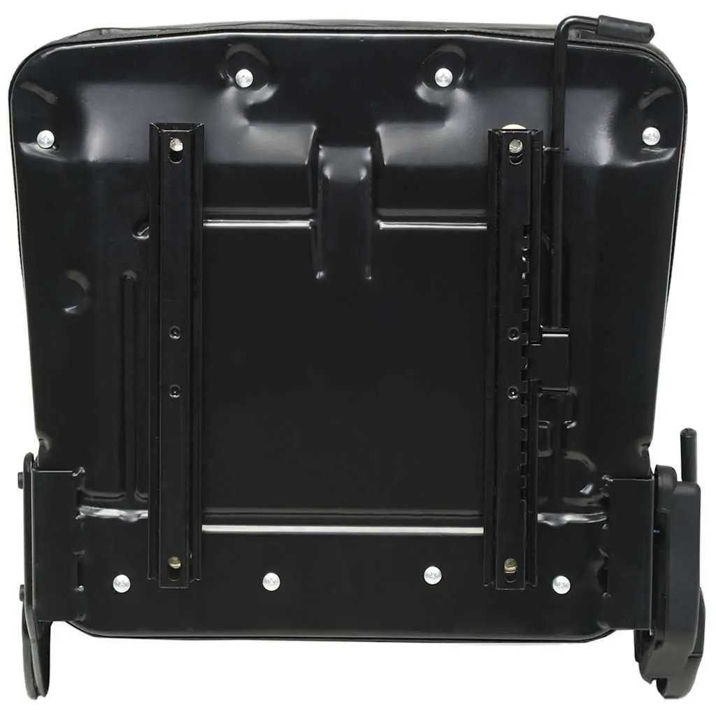 Tractor Forklift Seat Adjustable Backrest Black Padded Heavy Duty
