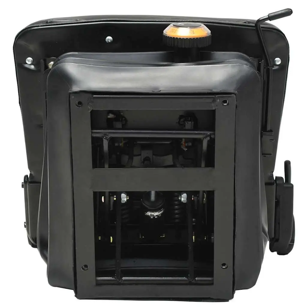 Heavy Duty Forklift and Tractor Seat Adjustable Backrest Suspension System Black
