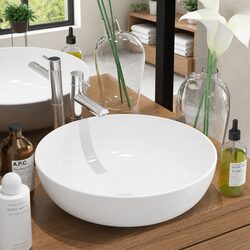 Reliable Round Ceramic Bathroom Basin with Easy Care