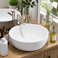Reliable Round Ceramic Wash Basin at 42cm Size
