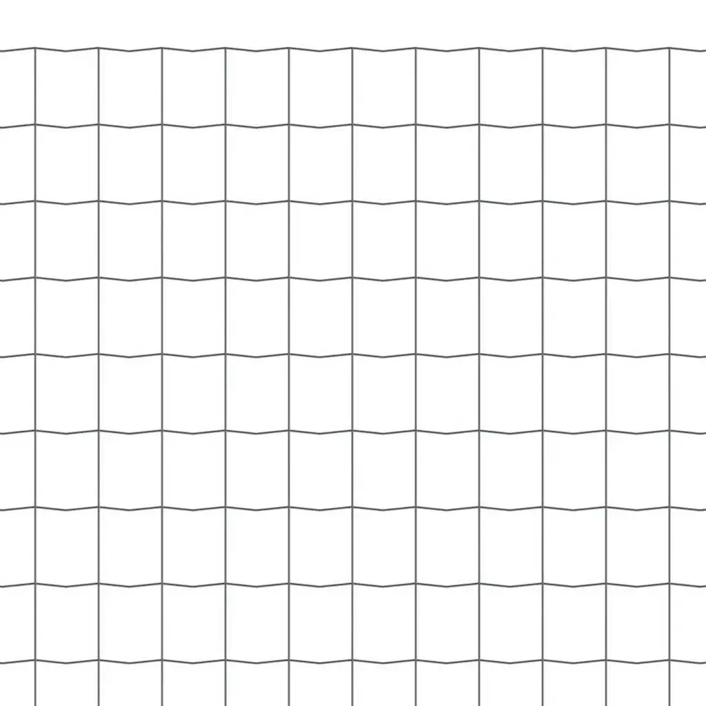 Steel Wire Mesh Panel Garden Fencing 25m Grey Poultry Livestock Barrier