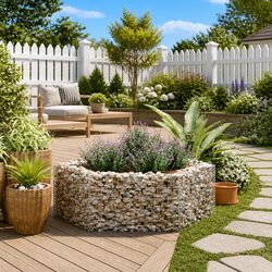 Value and Versatility in a Hexagonal Gabion Raised Bed