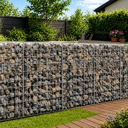 Durable Galvanised Steel Gabion Basket for Your Garden