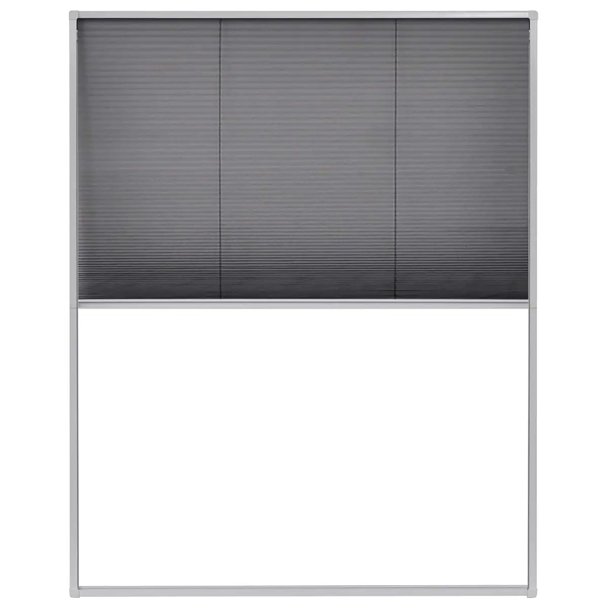 Aluminium Frame Insect Screen Black Plisse Mesh 80x100cm Window for Roof and General Use