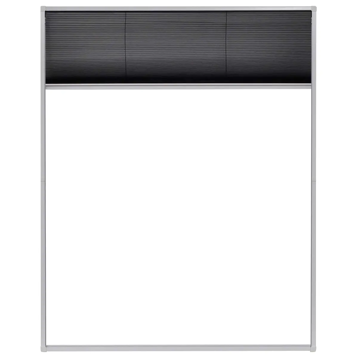 Aluminium Frame Insect Screen Black Plisse Mesh 80x100cm Window for Roof and General Use
