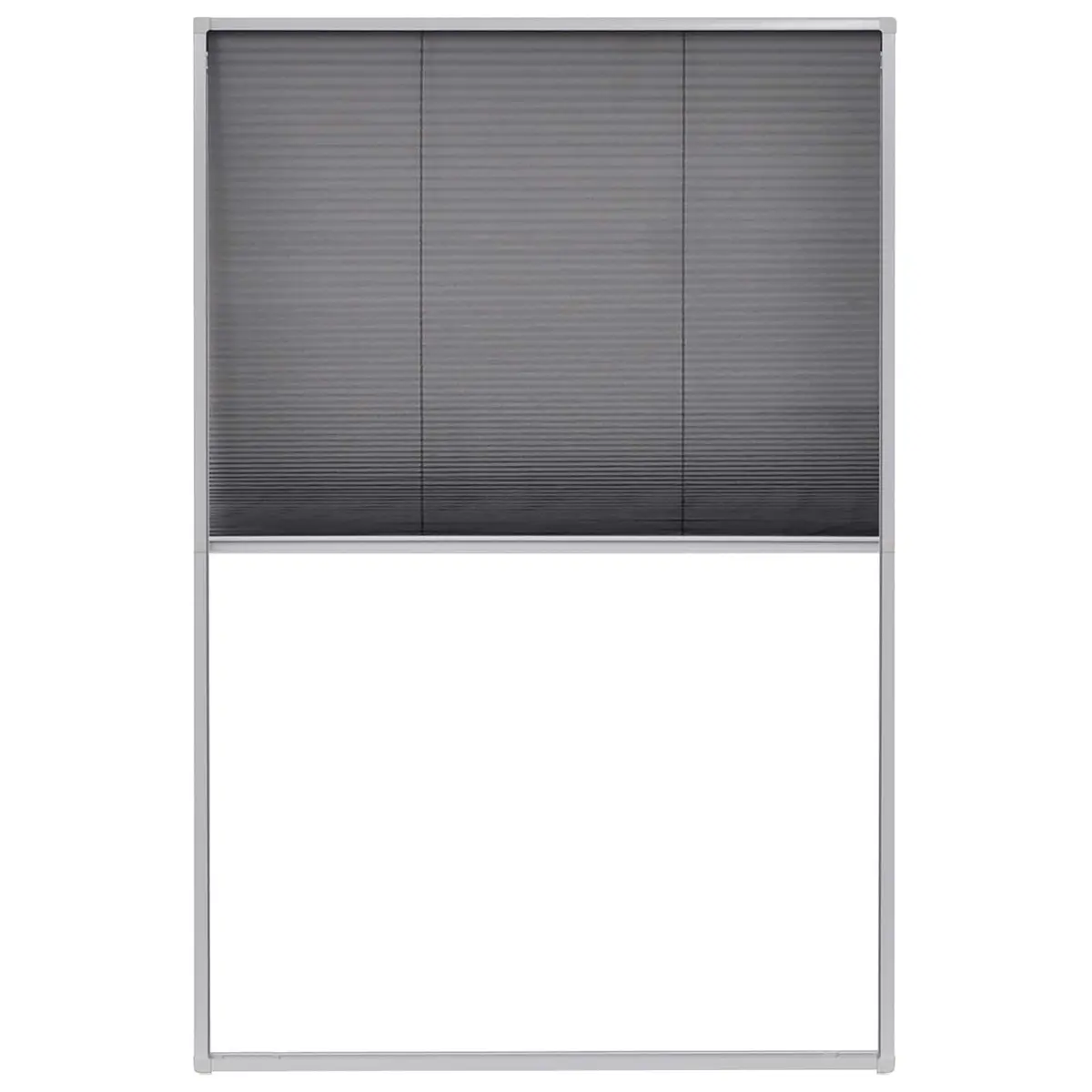 Plisse Insect Screen Aluminium Frame 80x120 cm Black