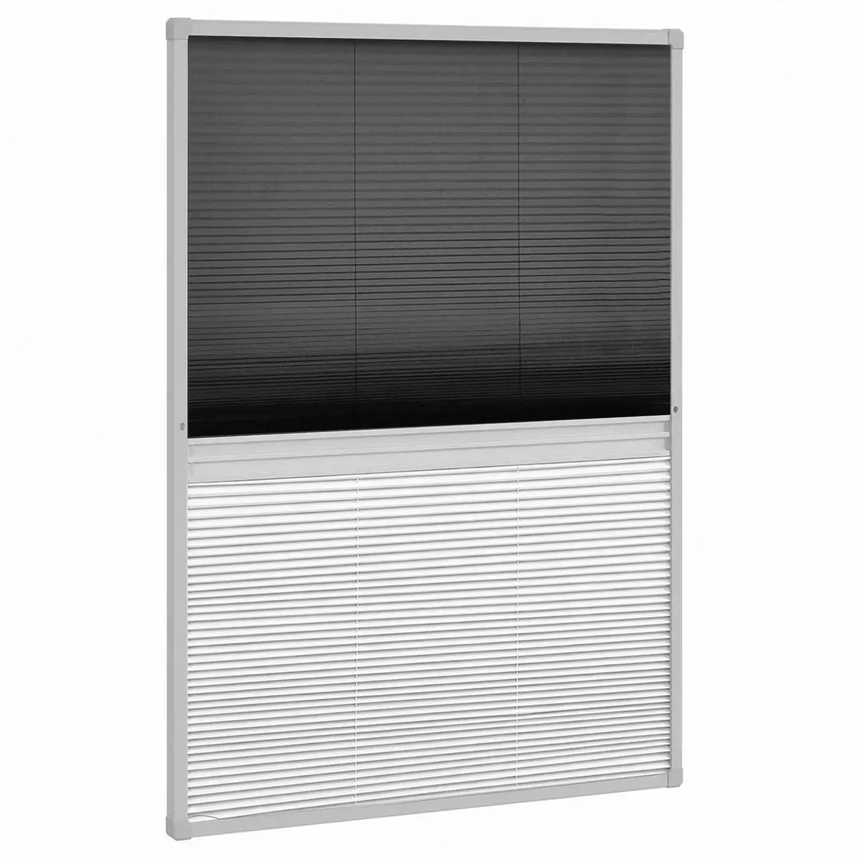 Insect Screen Window 80x120 cm Mesh Shade Black Aluminium Frame