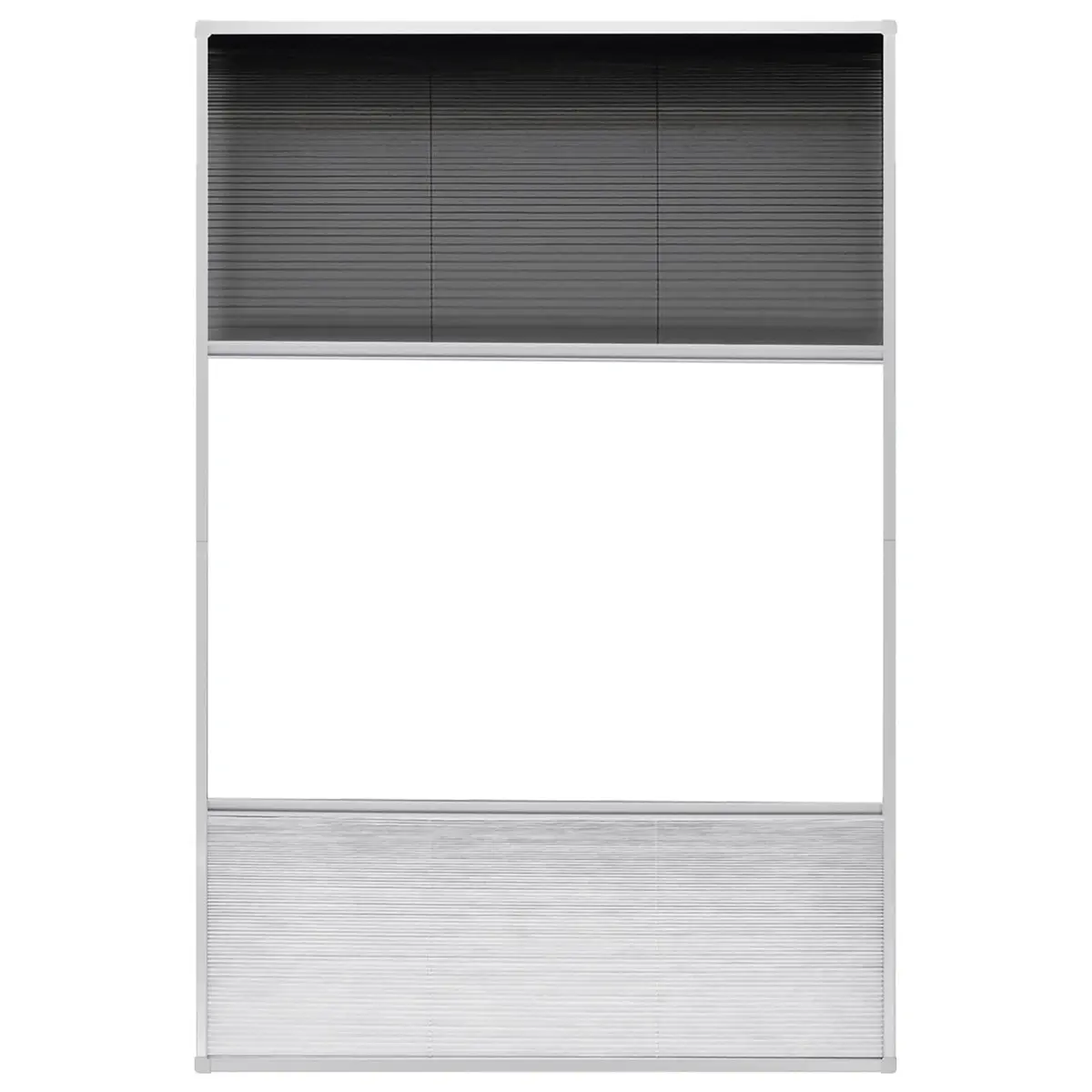 Insect Screen Window 80x120 cm Mesh Shade Black Aluminium Frame