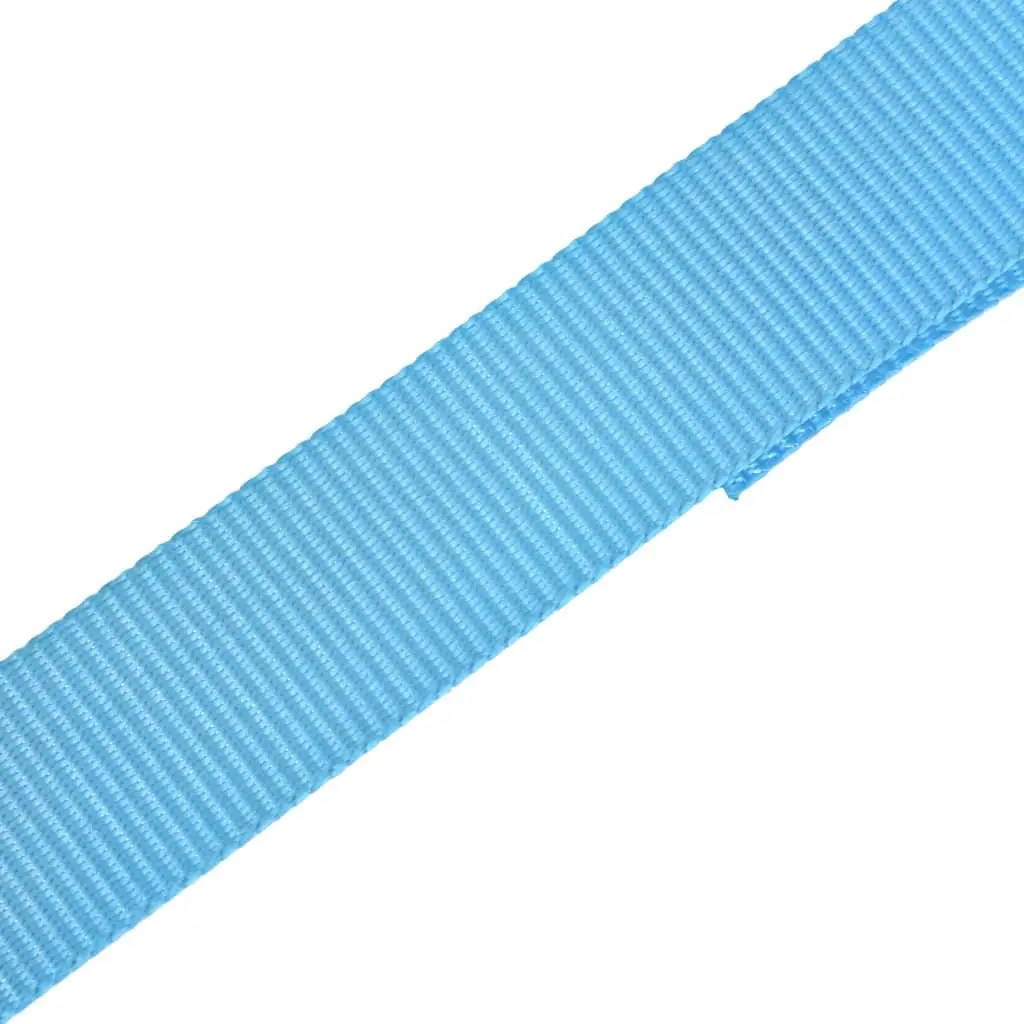Ratchet Tie Down Straps Heavy Duty Cargo Fastening 4m x 25mm Blue 10 Piece