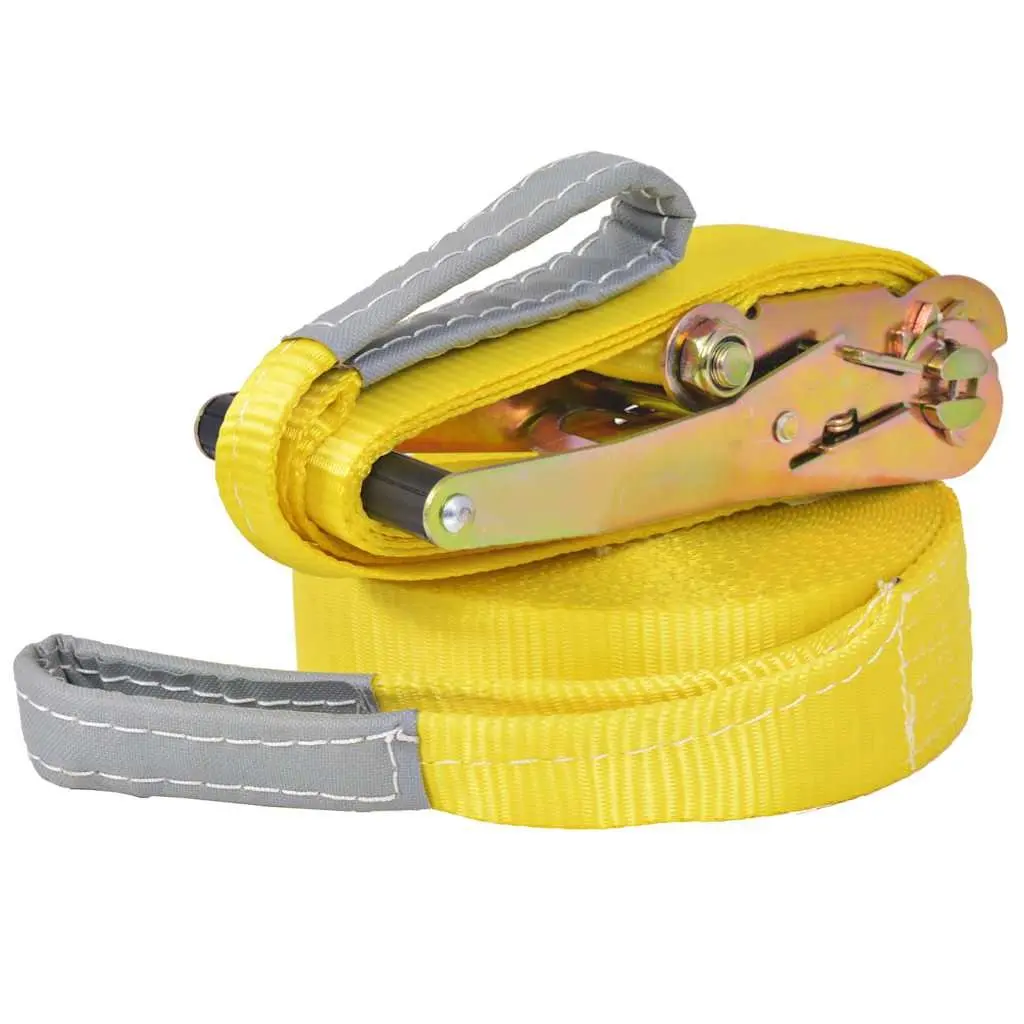 15m Yellow Balance Training Slackline 50mm Width for Outdoor Fitness and Acrobatic Practice