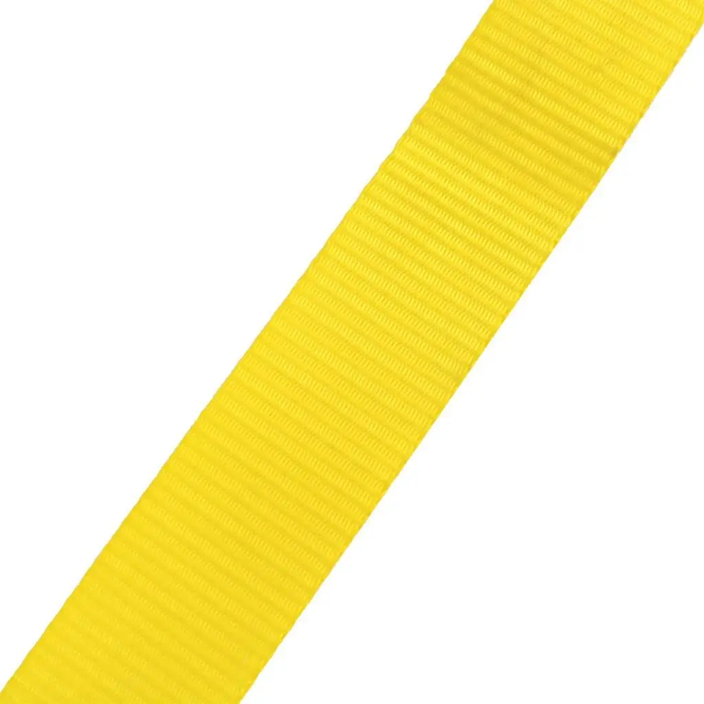 15m Yellow Balance Training Slackline 50mm Width for Outdoor Fitness and Acrobatic Practice