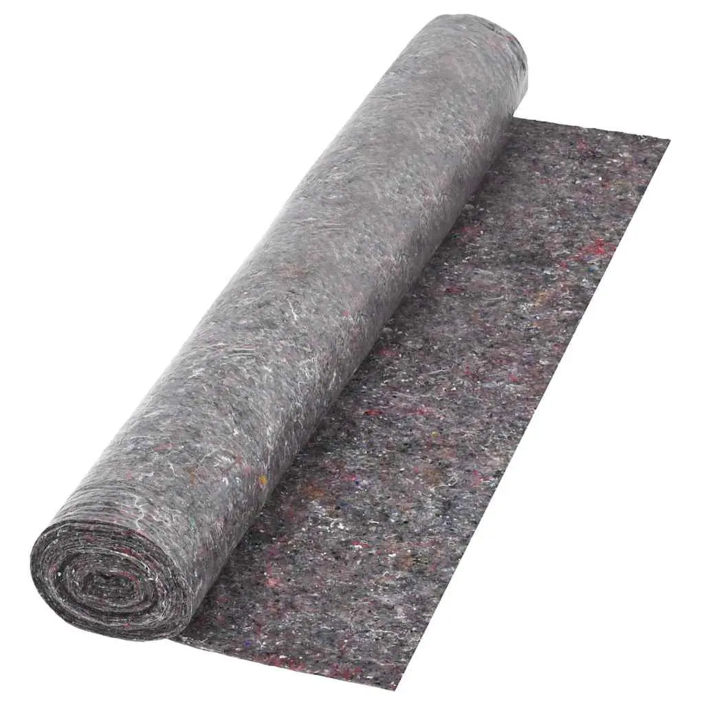 Painter Fleece Dust Sheet 50m Roll Non-slip Floor Protection 1m Grey