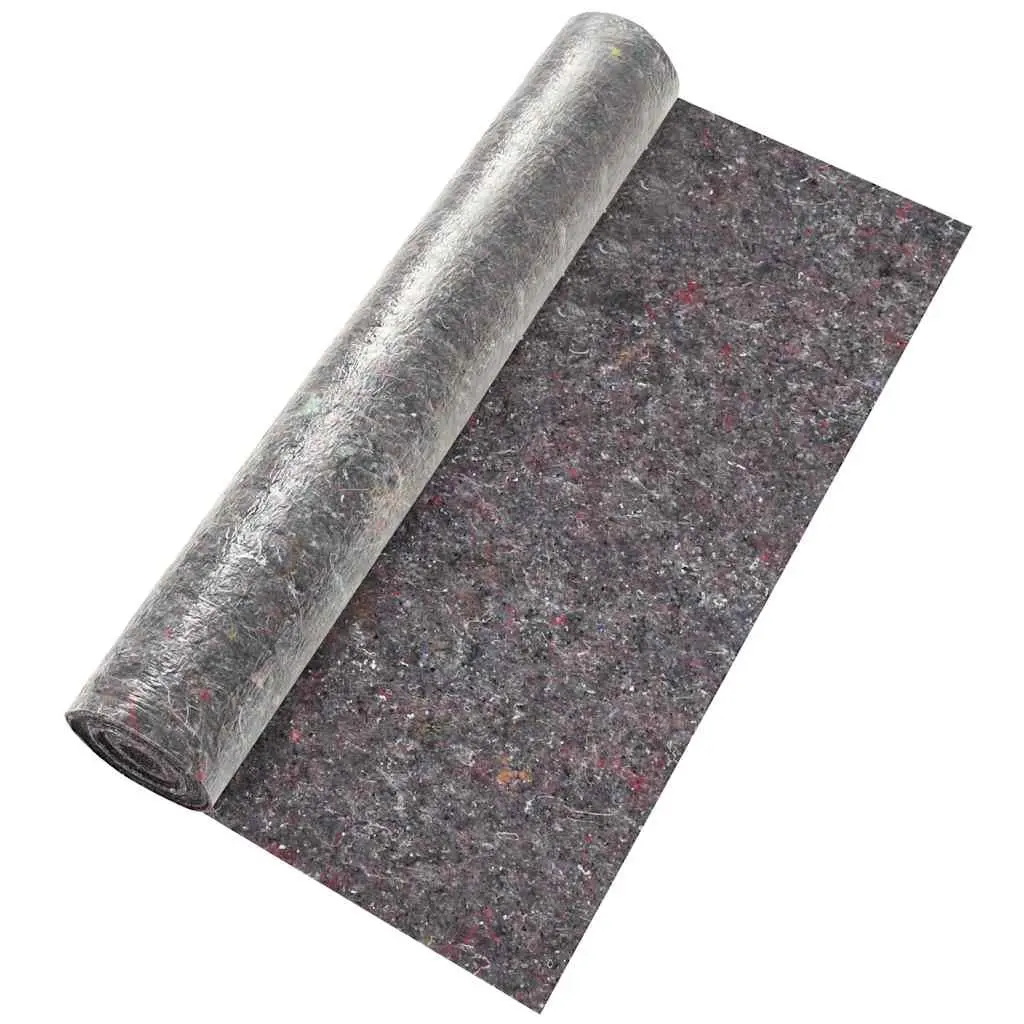 Fleece Roll Floor Protection Non-slip 50m x 1m Grey Pack of 2