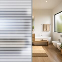 Frosted Stripes Window Film: A Practical Choice 0.9x5m