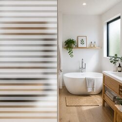 Affordable Frosted Stripes Window Film 0.9 x 10 m