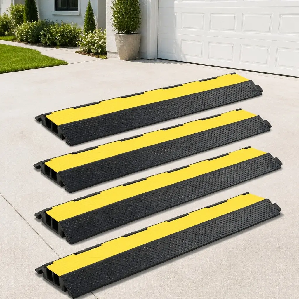 Cable Protection with 4 Durable Rubber Ramps