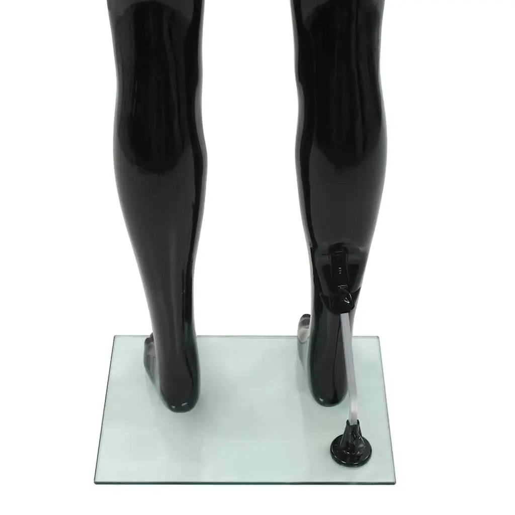 Full Body Male Mannequin Display Torso 185cm Glossy Black