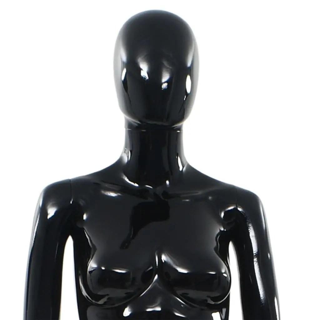Full Body Female Mannequin Retail Display 175cm Glossy Black