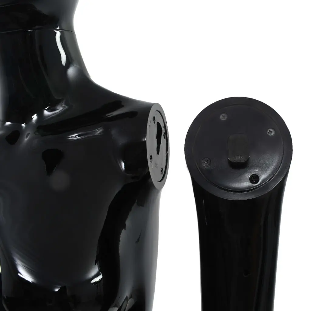 Full Body Female Mannequin Retail Display 175cm Glossy Black