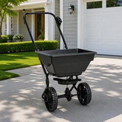 Reliable Walk Behind Salt Spreader with Sturdy Build