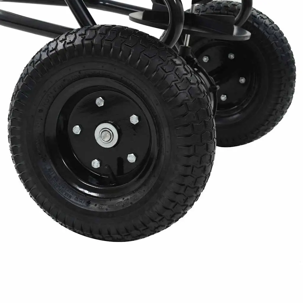 Tow Behind Spreader Garden Tool Fertilizer Salt Seeder 45L Black