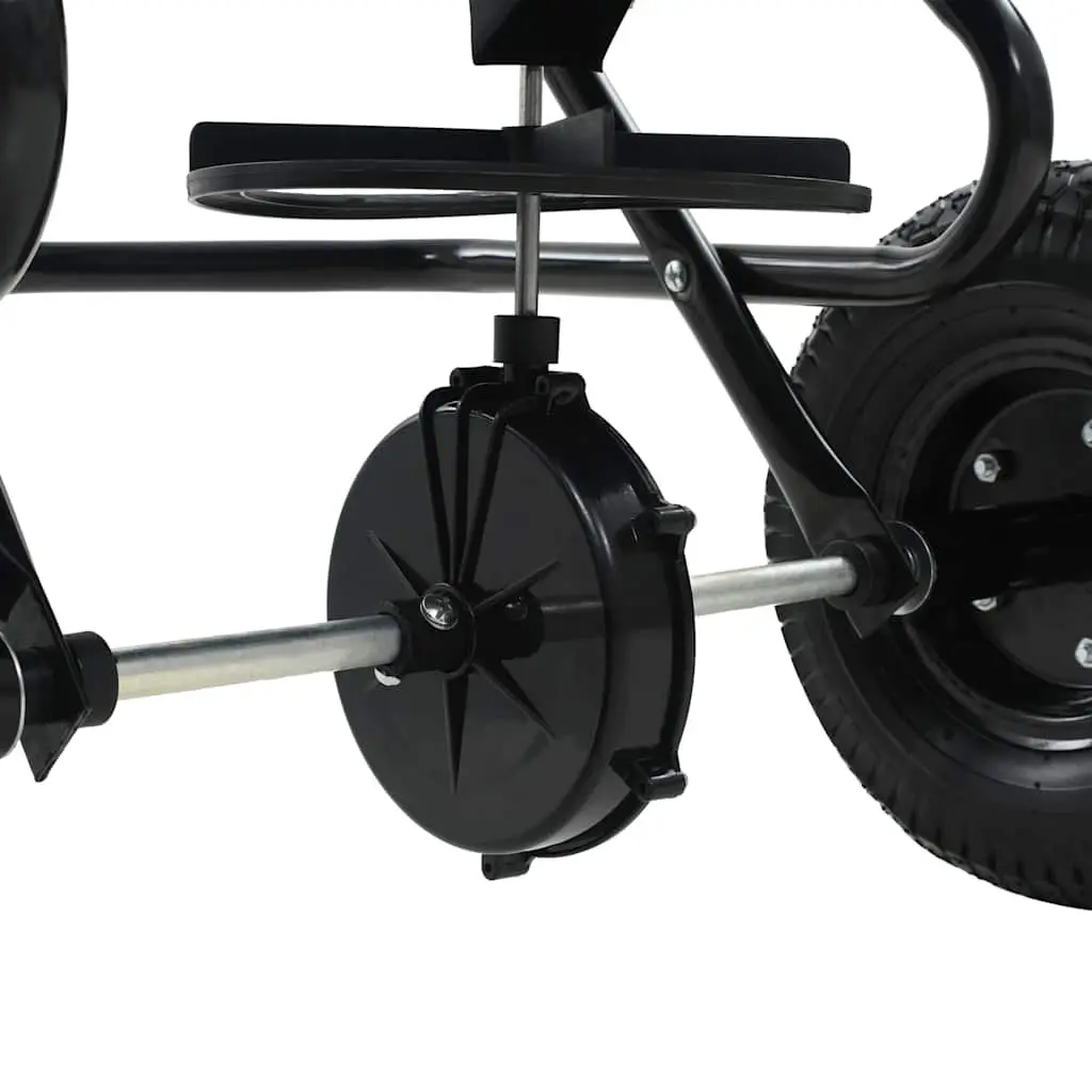Tow Behind Spreader Garden Tool Fertilizer Salt Seeder 45L Black