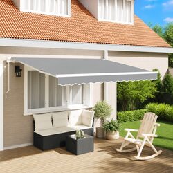 Reliable Manual Retractable Awning Frame for Outdoor Use