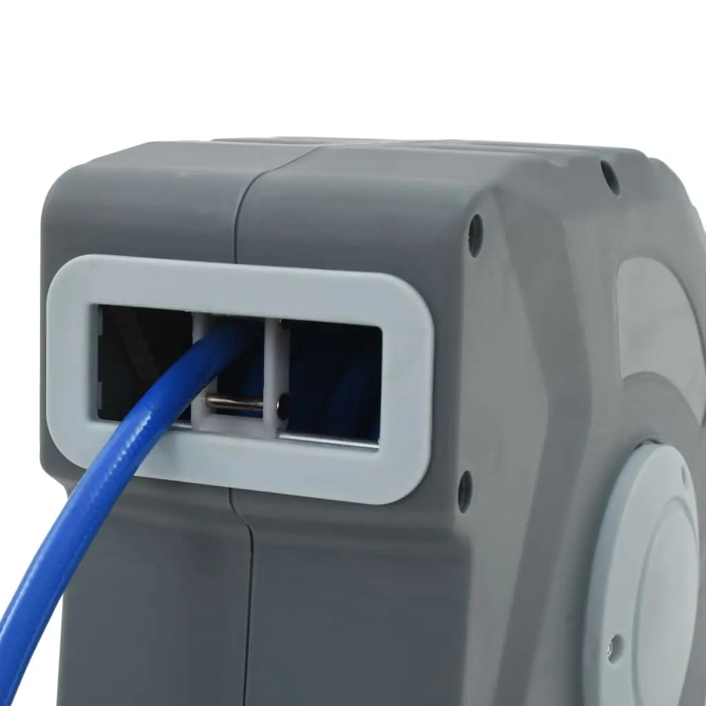 Air Hose Reel 12m Automatic Retractable Grey Pneumatic Tool