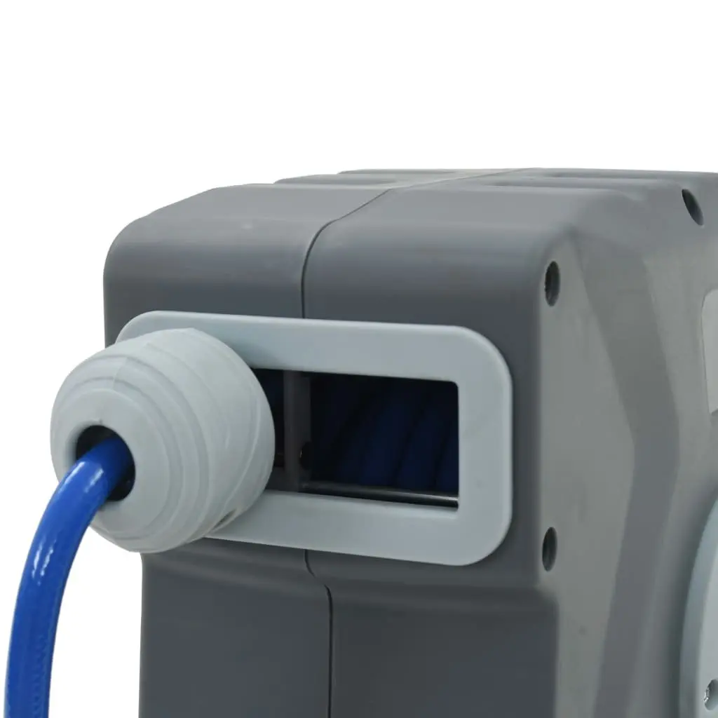 Air Hose Reel 12m Automatic Retractable Grey Pneumatic Tool