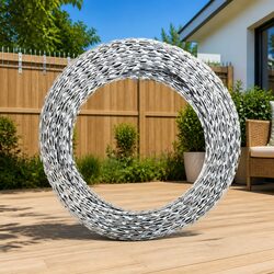 Reliable 300m Galvanised Steel Concertina Razor Wire for Security