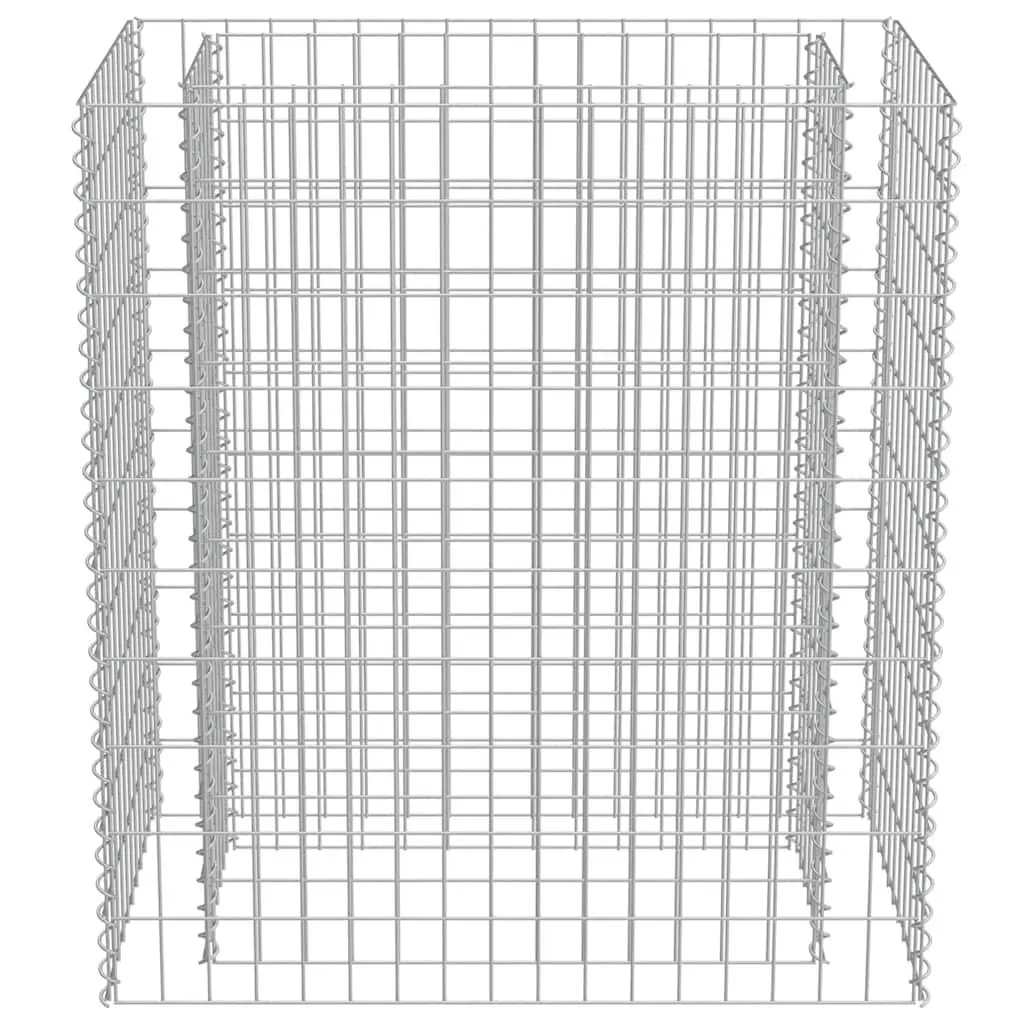 Gabion Raised Bed Garden Planter Flower Pot Box 90 x 50 x 100 cm Silver Metal Mesh Wire