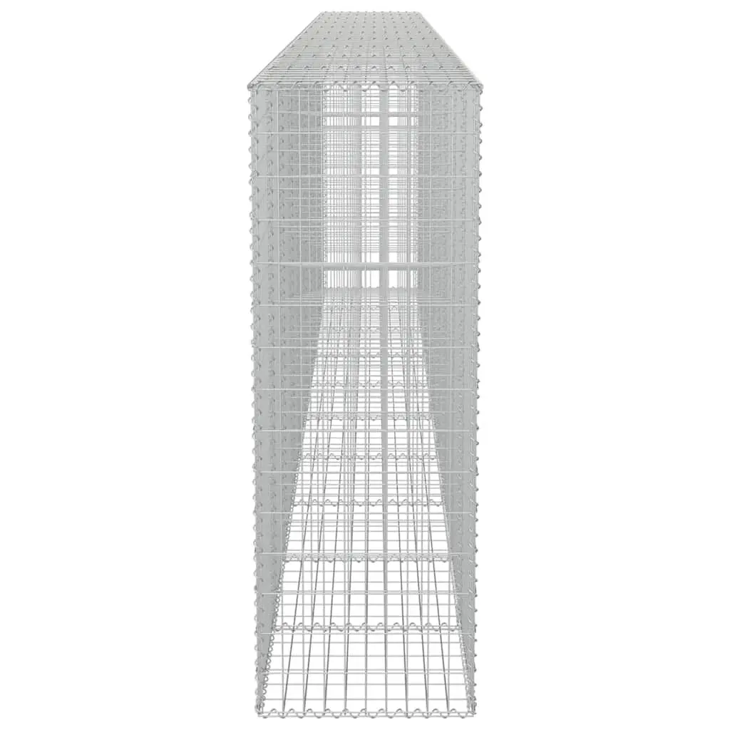 Gabion Wall Panel Galvanised Steel Retaining Wall 600 x 50 x 150 cm Silver
