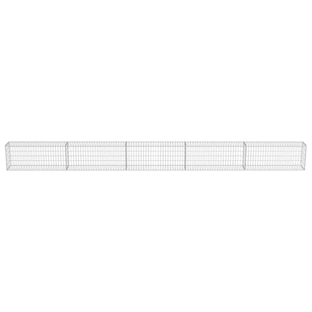 Gabion Panel Steel Retaining Wall 600x30x50cm Silver Landscape Barrier