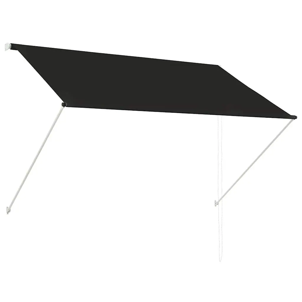 Retractable Awning Window Balcony Terrace Garden Shade 200x150cm Anthracite