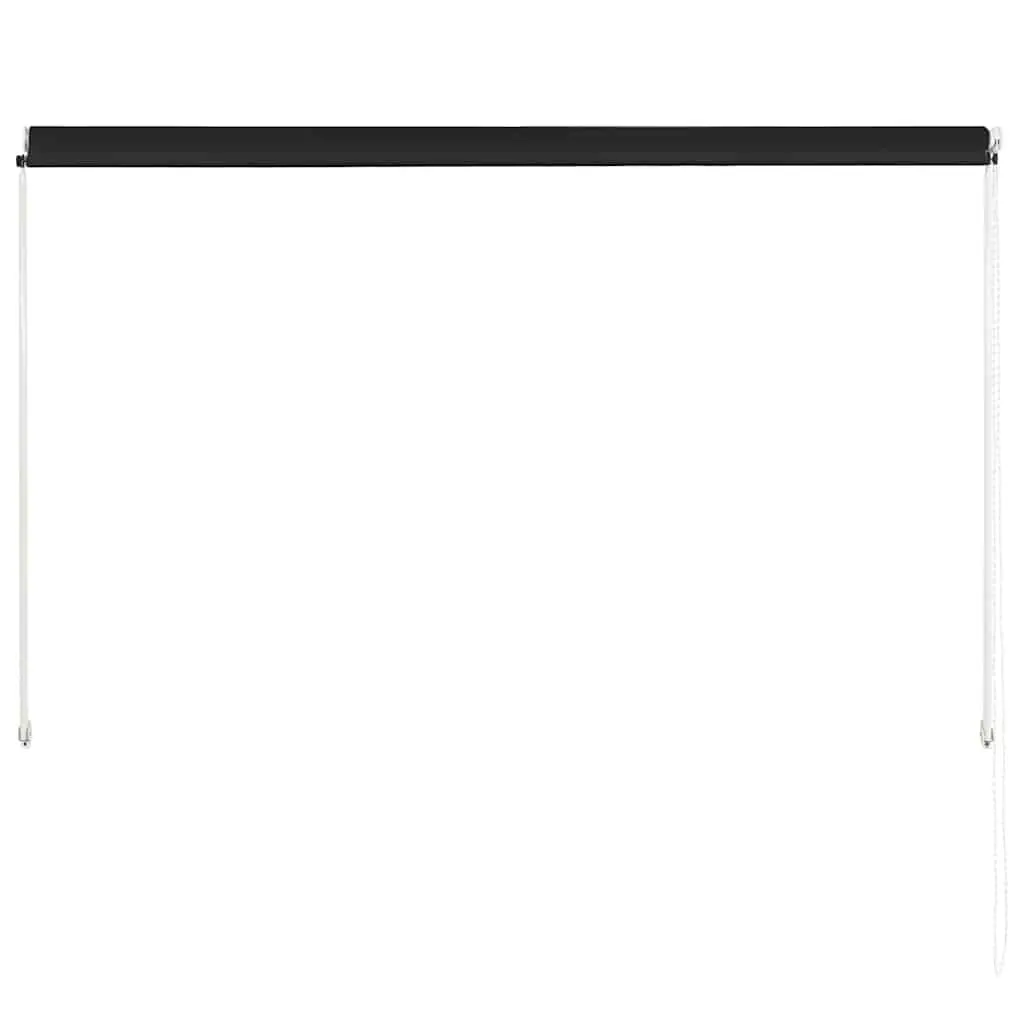Retractable Awning Window Balcony Terrace Garden Shade 200x150cm Anthracite