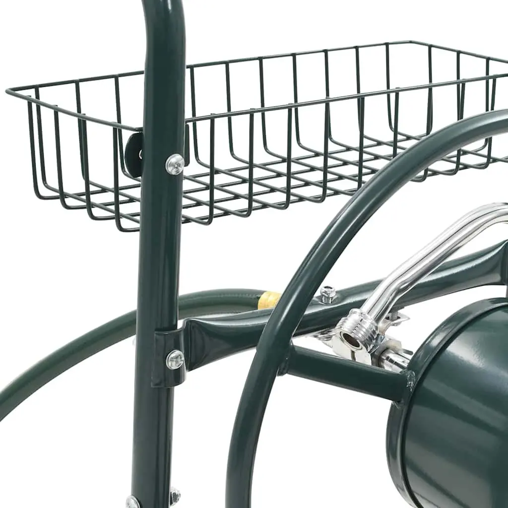 Garden Hose Trolley Reel Cart 75m Storage Organiser Green