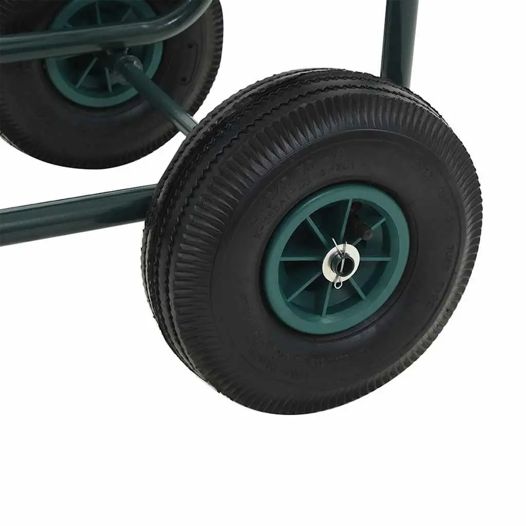 Garden Hose Trolley Reel Cart 75m Storage Organiser Green