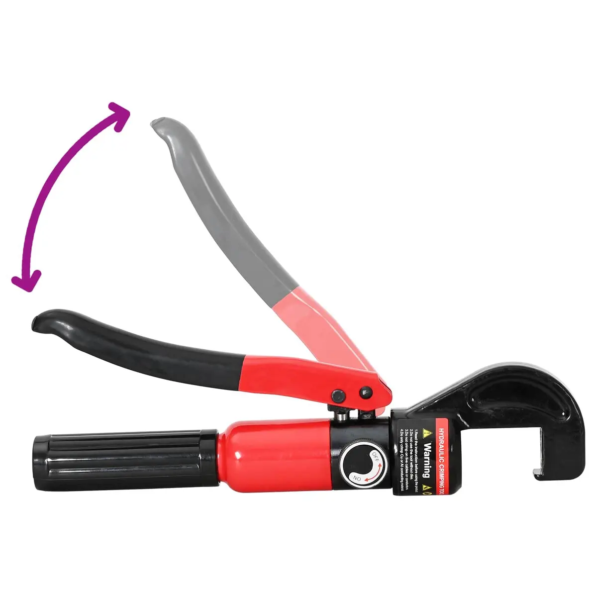 Hydraulic Crimping Pliers Wire Stripper Tool 4-70mm² Ergonomic Steel Portable Case