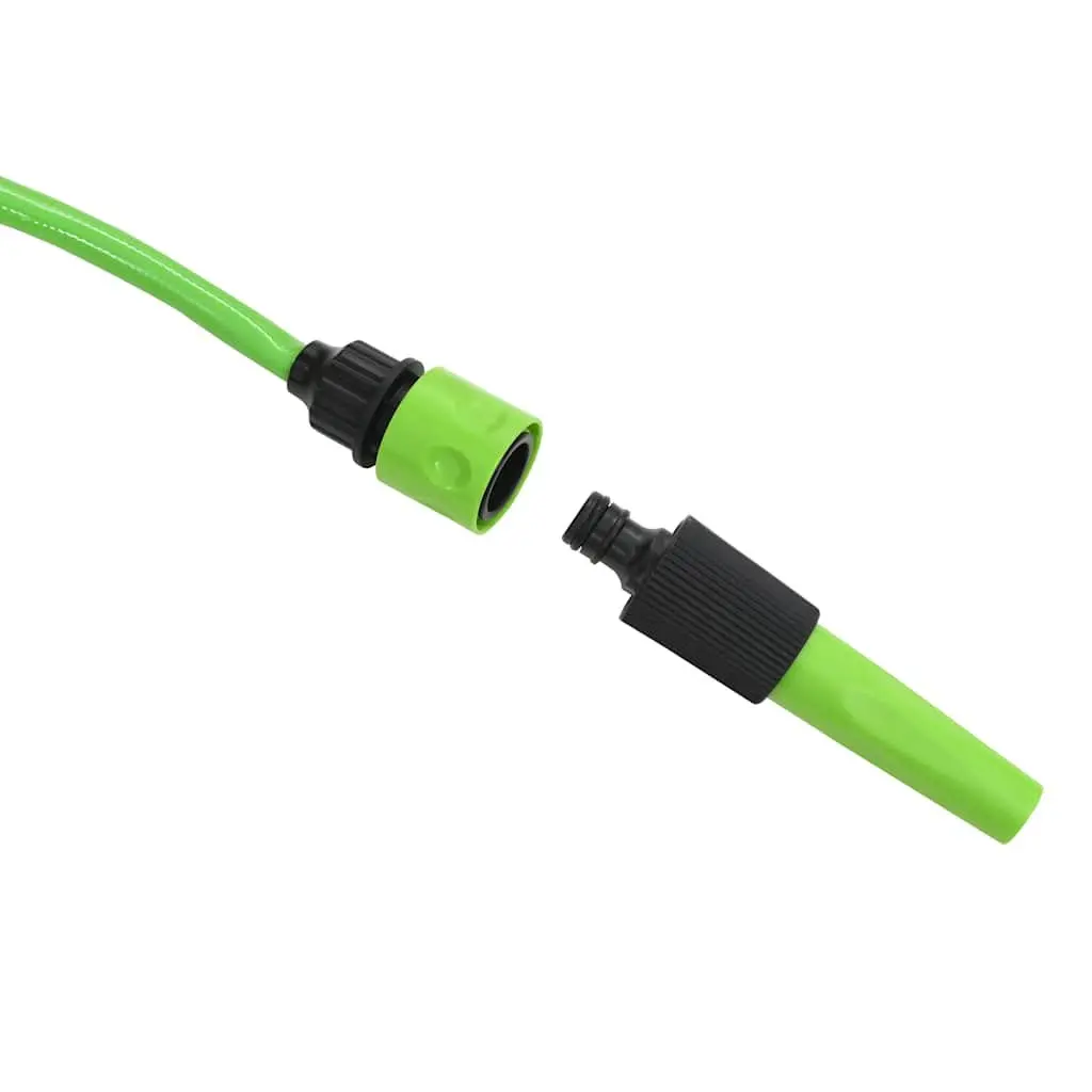 Retractable Water Hose Reel 10m Green Wall Mounted Automatic Garden Irrigation Tool