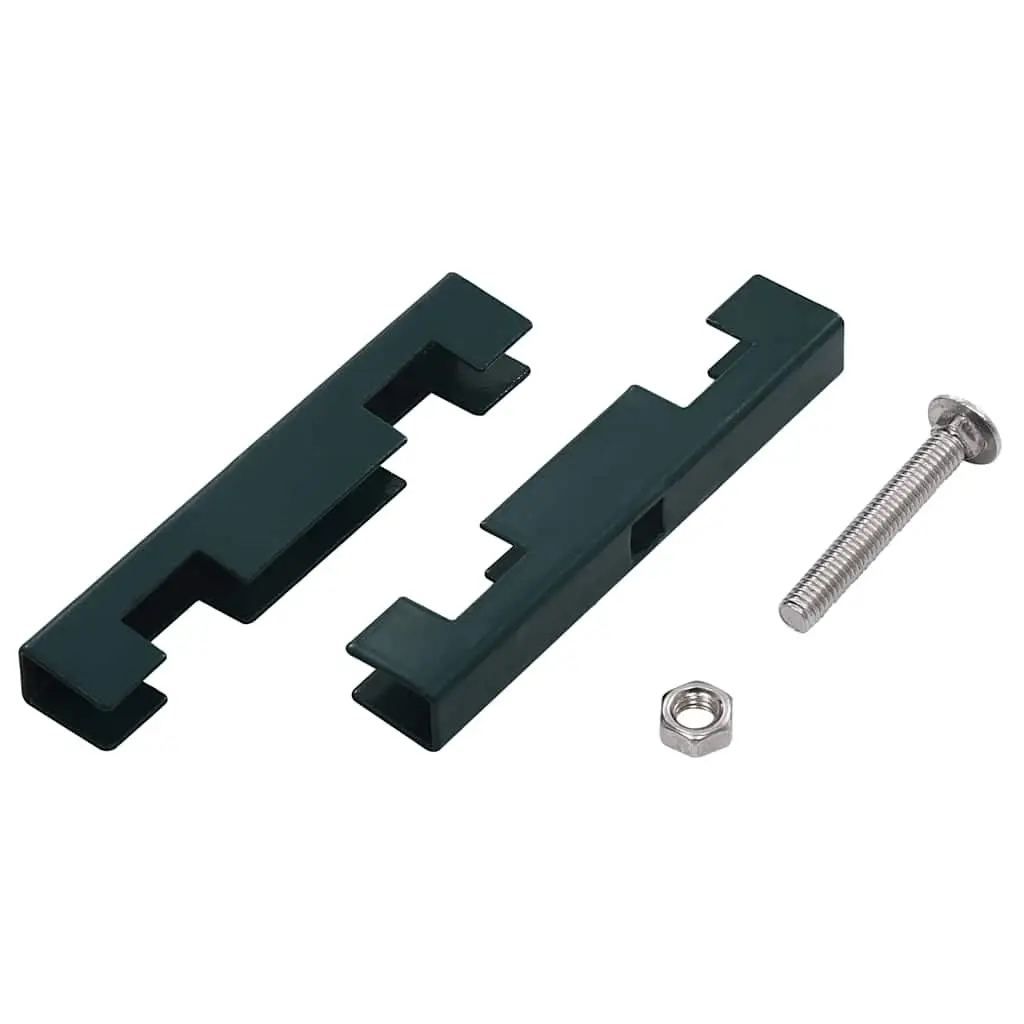 Garden U Mat Connector 10 Piece Green Fence Mesh Panel Joint Bracket