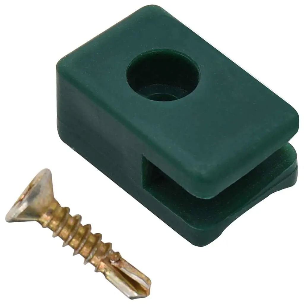 Fence Tension Wire Holder for Garden Fencing Green 100 Sets