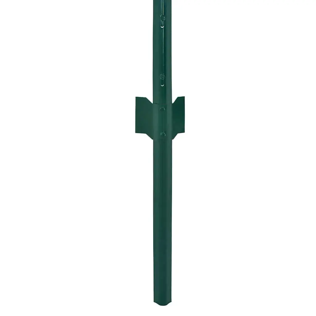 Wire Mesh Fence Panel with Posts Green 25x1m Garden Yard Farm Fencing
