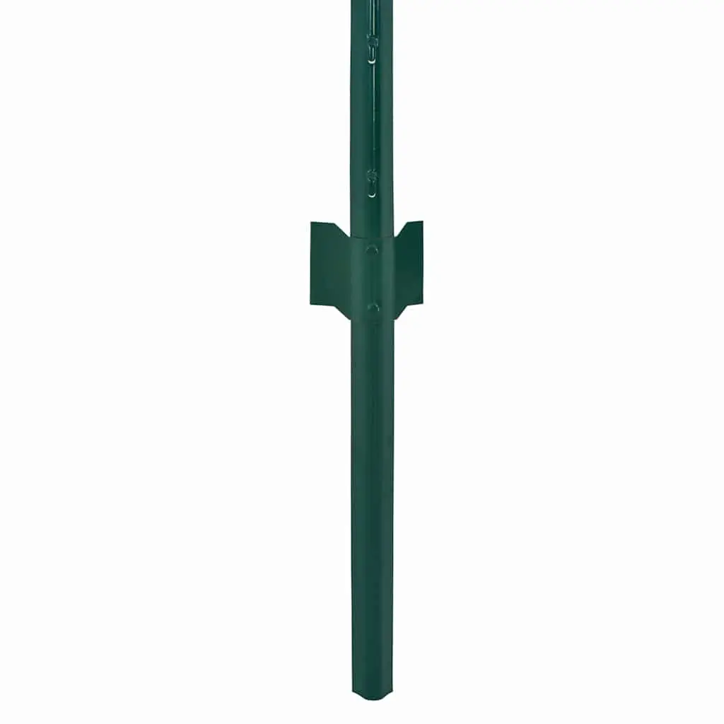 Wire Mesh Fence Panel Green 25 x 1.5 m Garden Yard Fencing with Posts