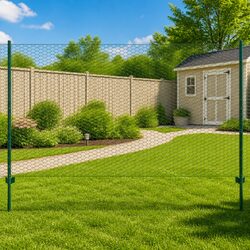 Value-Focused 25x2m Wire Mesh Fence Roll with Steel Posts