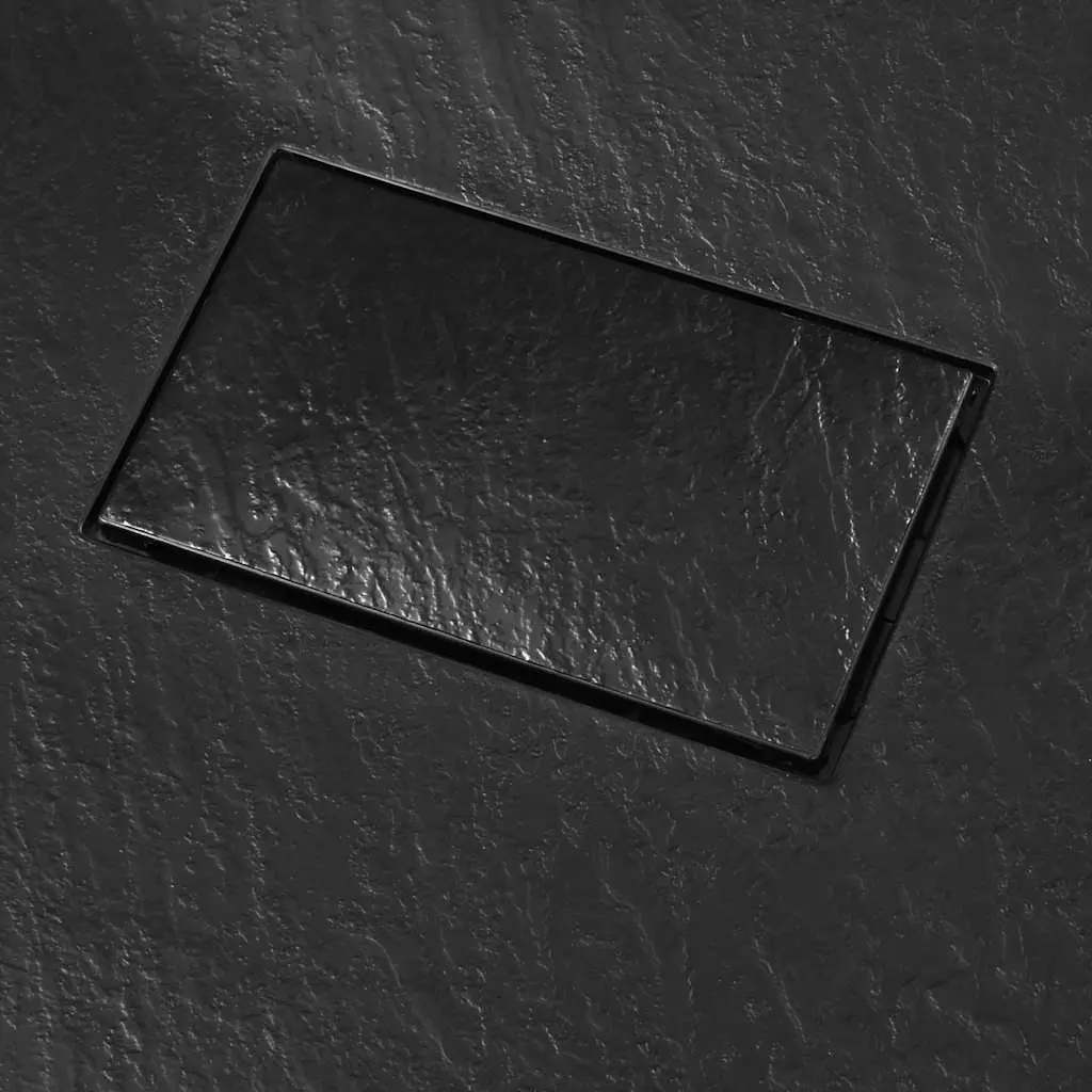 Black Shower Base Tray 90x70 cm