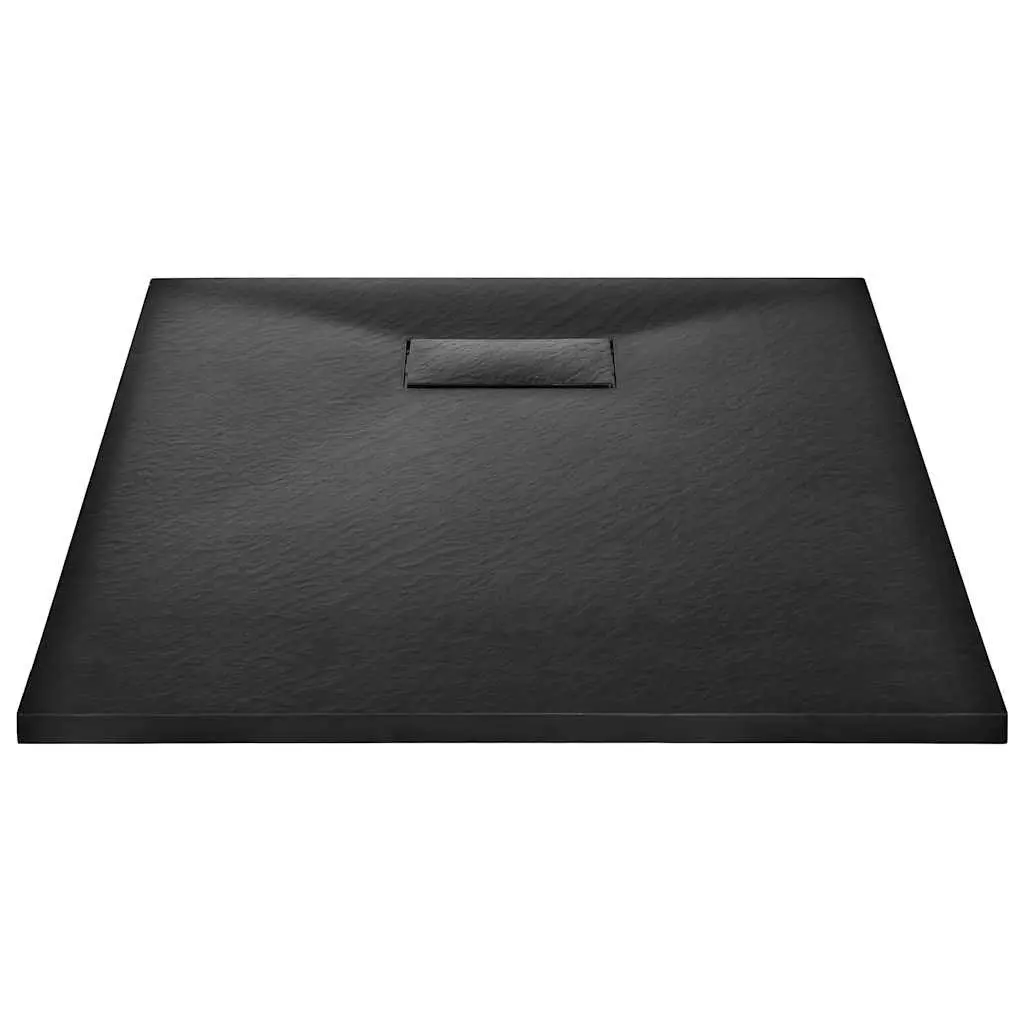 Shower Base Tray Black Low Profile 100x70 cm Modern Bathroom