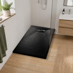 Black Shower Base Tray 120x70cm: Safety and Style Combined