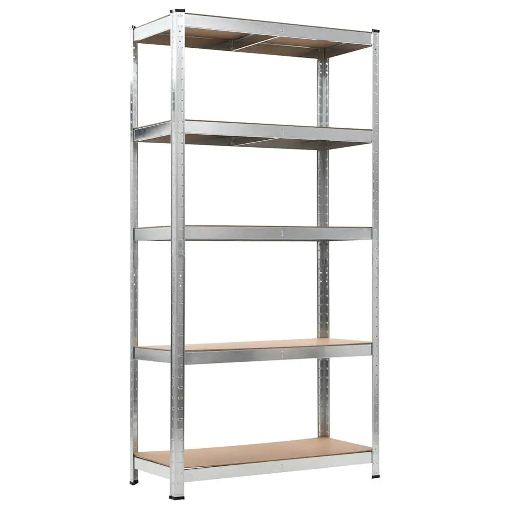 Industrial Storage Shelves Heavy Duty Rack Organiser 90 x 40 x 180 cm Brown 2 Piece