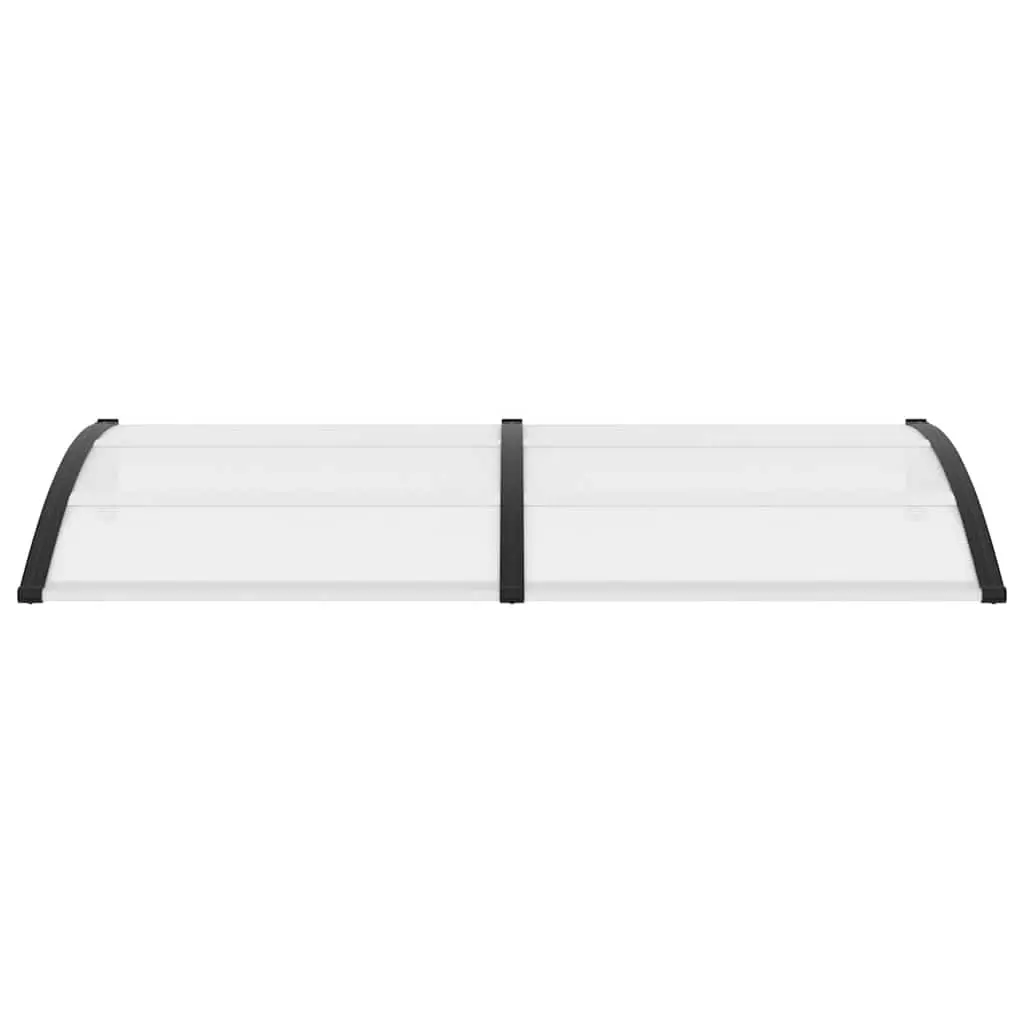 Door Canopy Outdoor Shelter 200x75cm Black