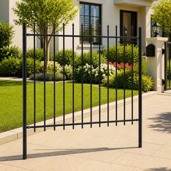 Reliable Garden Fence Panel with Spear Top Design